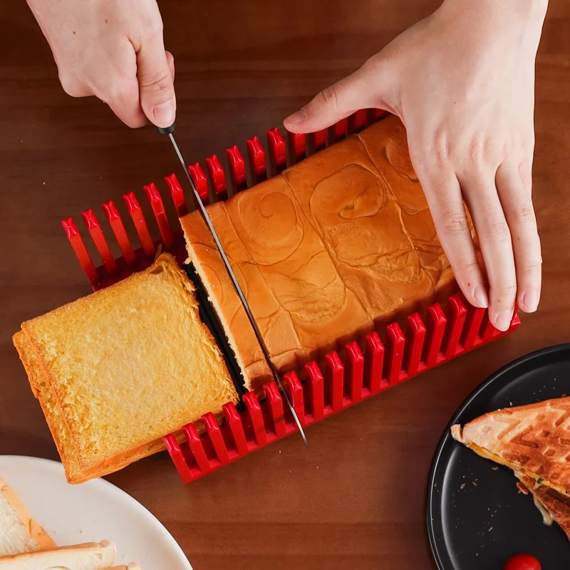 Homemade bread cutter manual foldable toast bread slicer