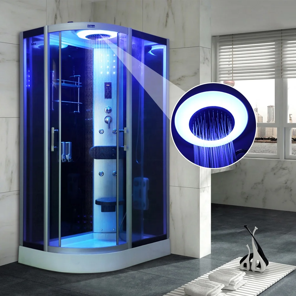 New Style Cost-effective Shower Tray Bathroom With heating LED light. Bathing Steam and Washing In One