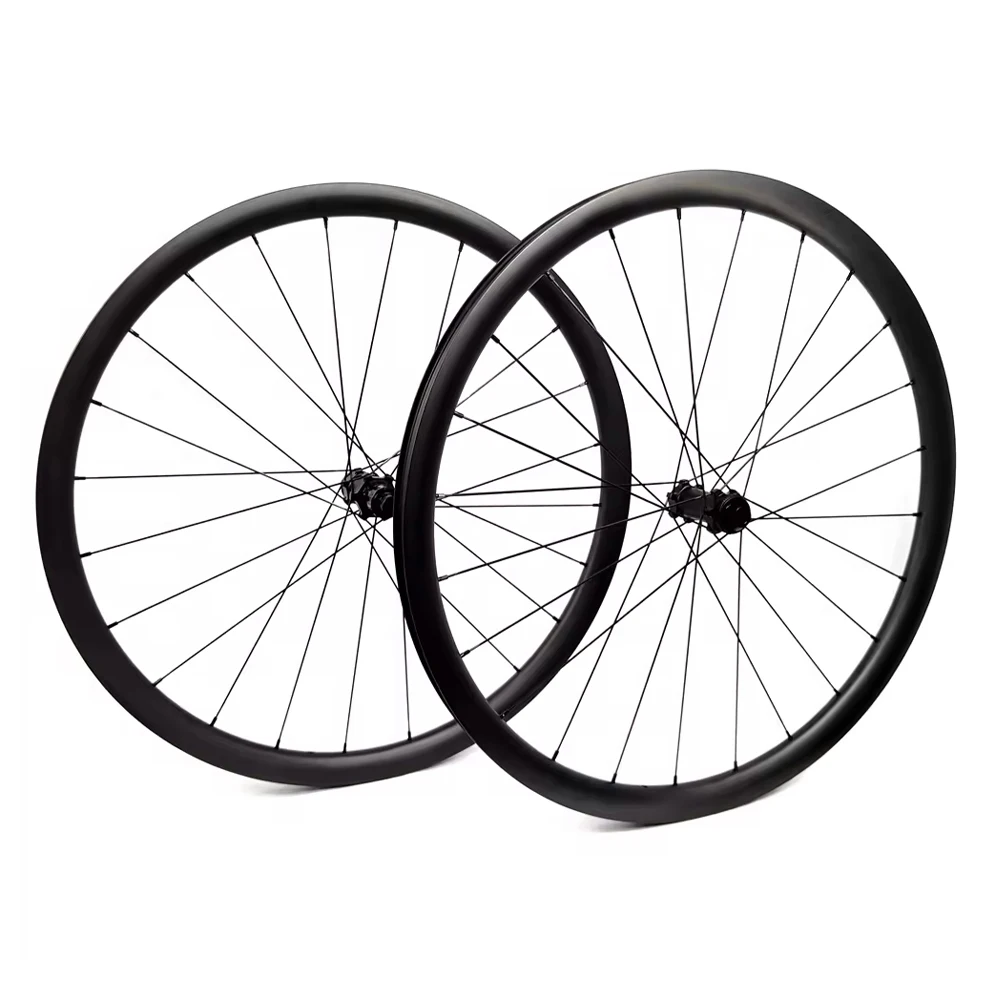 Carbon Bicycle Wheelset 700C Tubeless 30mm Width Carbon Road Bike Wheelset Ultra Light Carbon Wheel bicycle rims