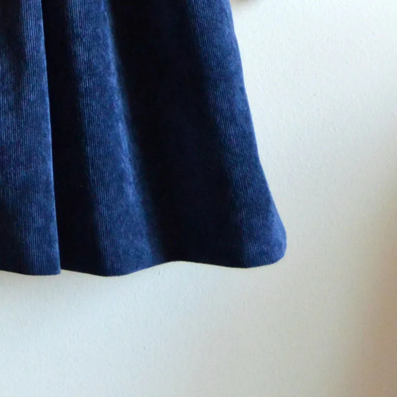 Retro Velvet Lace Froks Cheap Loose Casual European Vintage Children Fabrics For Girls Dresses