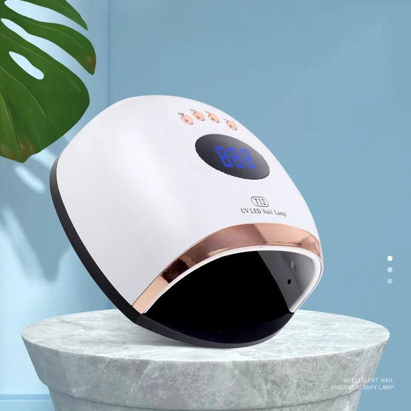 UV LED Nail Lamp 180W UV Nail Light for Gel Polish Fast Nail Dryer with 48 Lamp Beads 4 Timers Large Space Gel Curing Lamps for