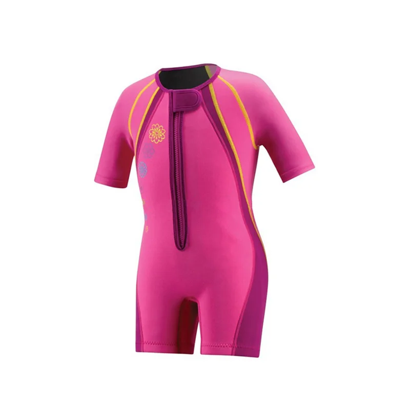 UOO Top Quality Waterproof Neoprene Kids Wetsuit with Short-Sleeve