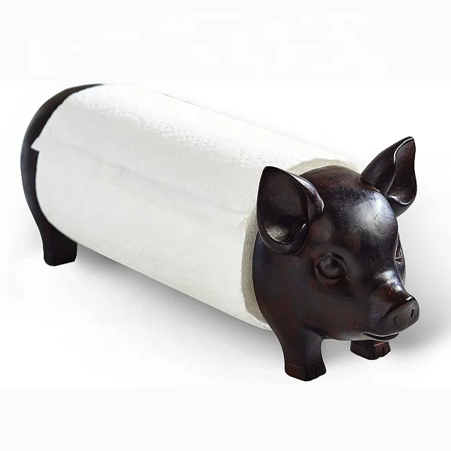 Wholesale handmade custom cute animal paper holders paper towel holder kitchen paper towel holder