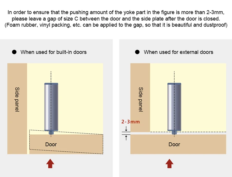 Supplier Anticollision Shock Buffer Sliding Drawer Push Open ABS Plastic Material Magnetic Mute Adjustable Cabinet Door Damper