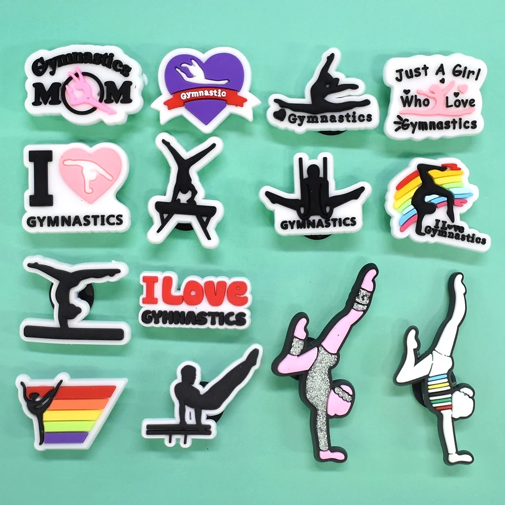 Hot Sale Wholesale Sport Style New Designs Dumbbell Fashion Pvc Accessories Wholesale Bulk Shoes Decorations Charms