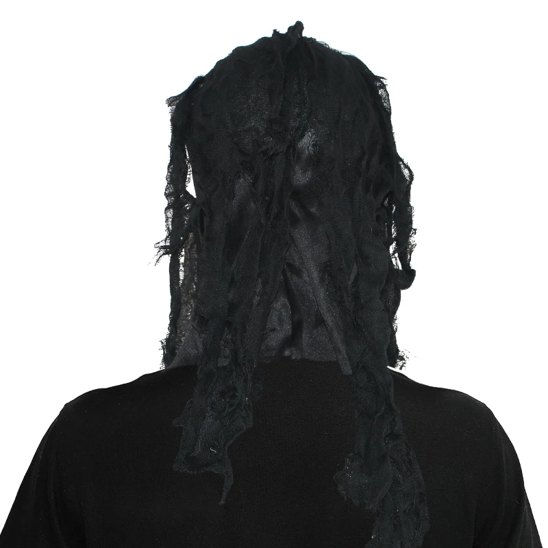 Custom Logo Halloween Horror Ghost Mask Cosplay Scream Latex Mask Movie Party Scary Scream BLACK Ghost Mask