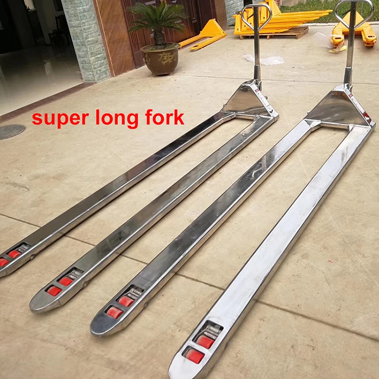 Manual Lift Forklift Jack Transpallet Trolley 2 ton Stainless Steel Hand Pallet Truck