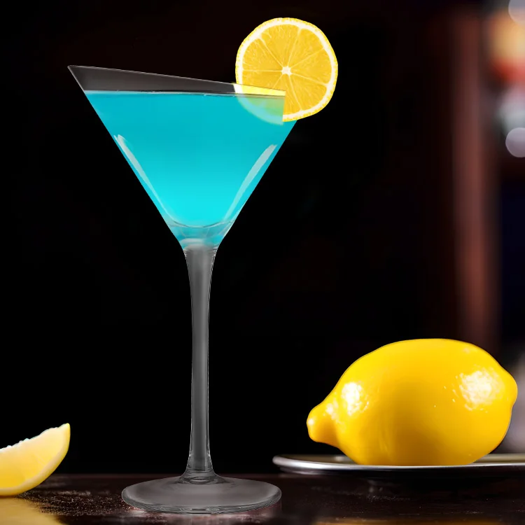 crystal brandy glass Coupe margarita glasses 180ml 6oz  Hand-Blown Crystal Martini Glass Unique Art Deco Cocktail Glasses