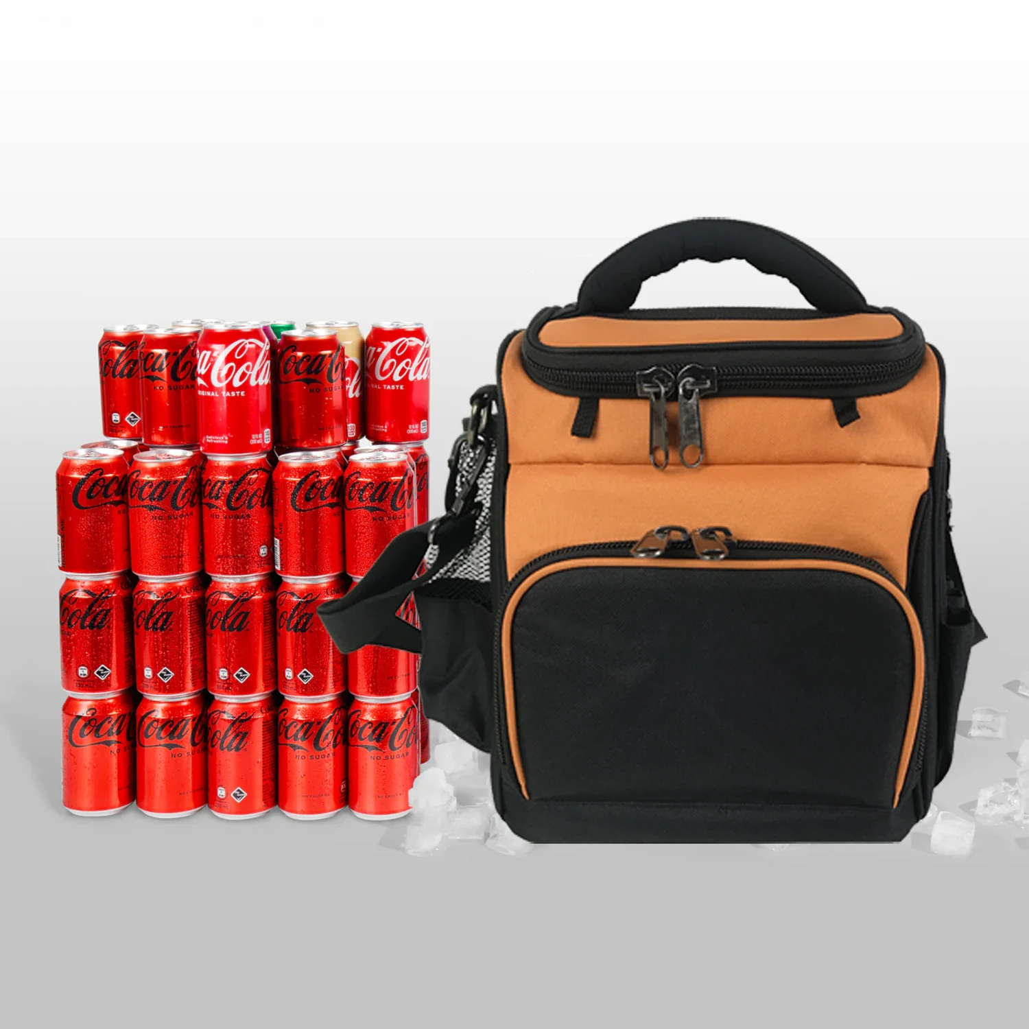 personalized reusable hard travel picnic leakproof zipper beach cooler bags custom for food delivery thermal bag