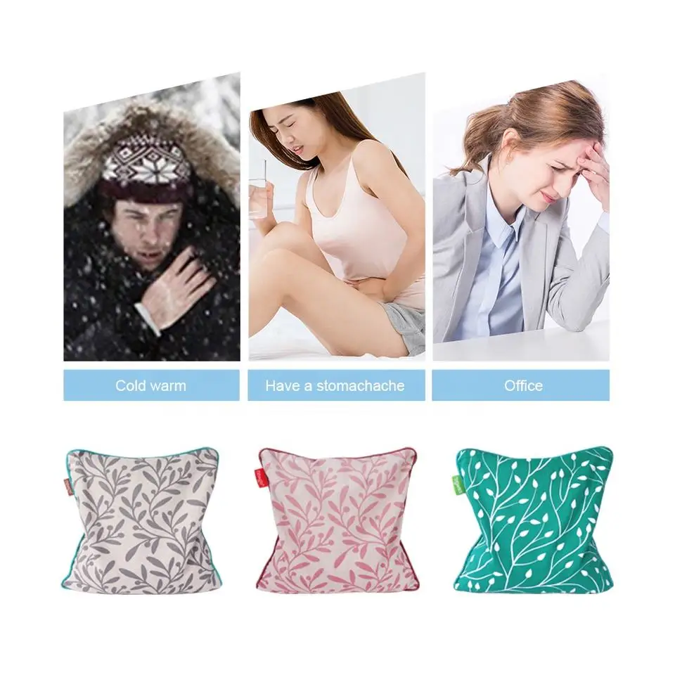 V-Heating Pad Natural Wheat Seeds Moist Heat therapy Pillow linen seed cotton linen pillow