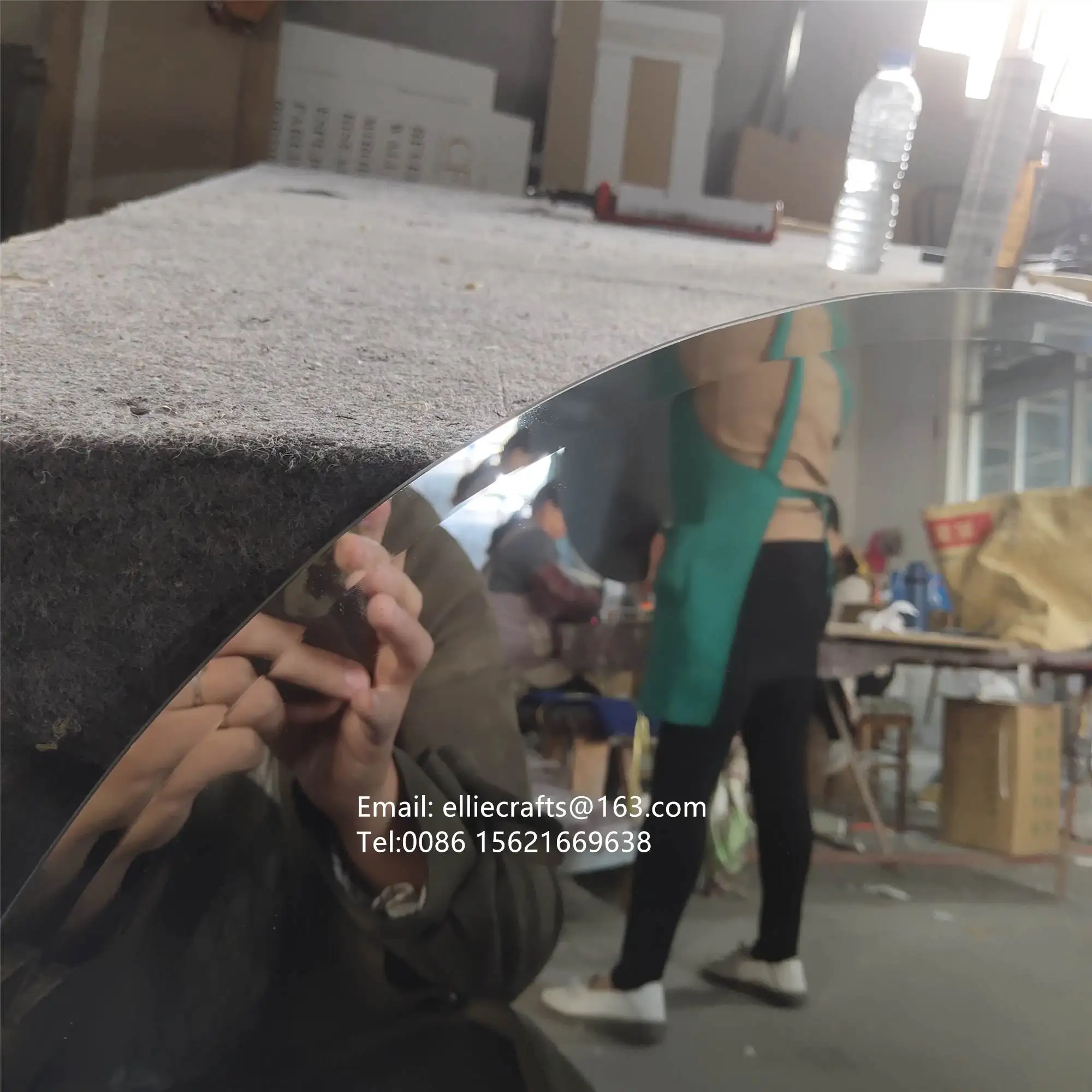 China mirror factory supply Glass Oval beveled edge mirrors decor wall hanging frameless mirror 40x60 50x70 60x80