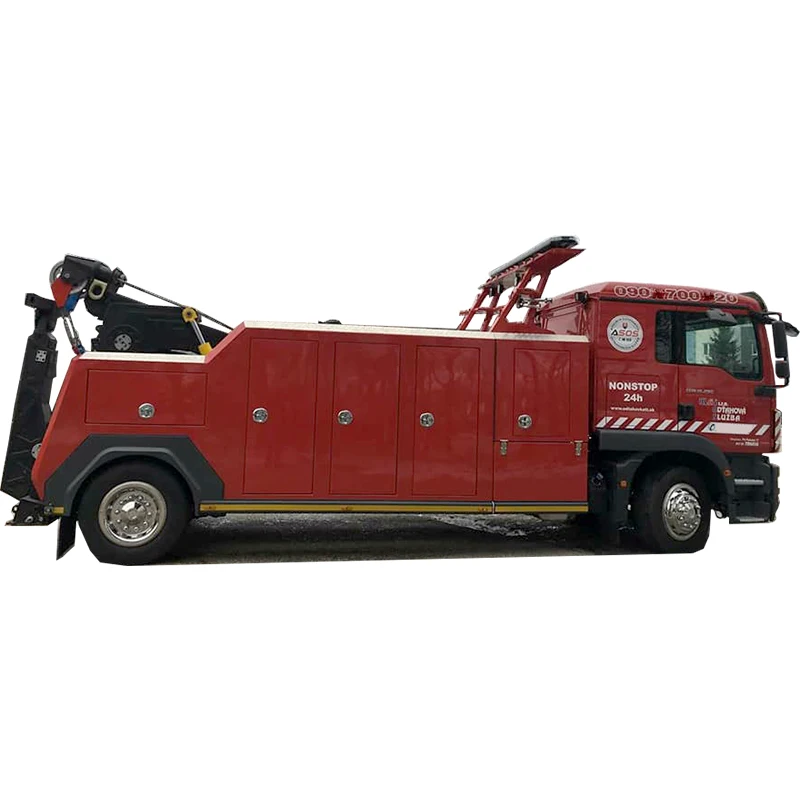 High-Powered Road Wrecker China Supplier Wrecker 16 Tons Wrecker Towing Truck specialty towing equipment