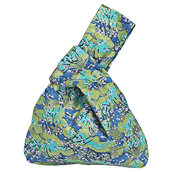 trendy mini canvas tote bag knot wrist shop link for toddlers 	 organza knot suppliers mini portable knot wrist bag