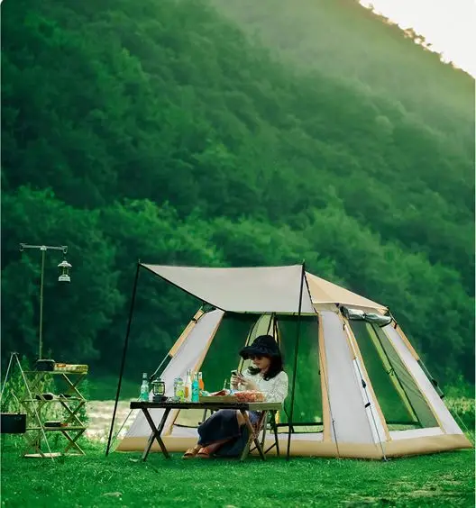 Top quality and good price fast automatic build camp tent family tents camping outdoor for Outdoor Camping