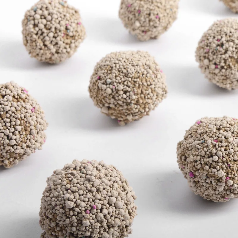 factory bulk low dust strong deodorrant ball shape bentonite cat litter kitty sand