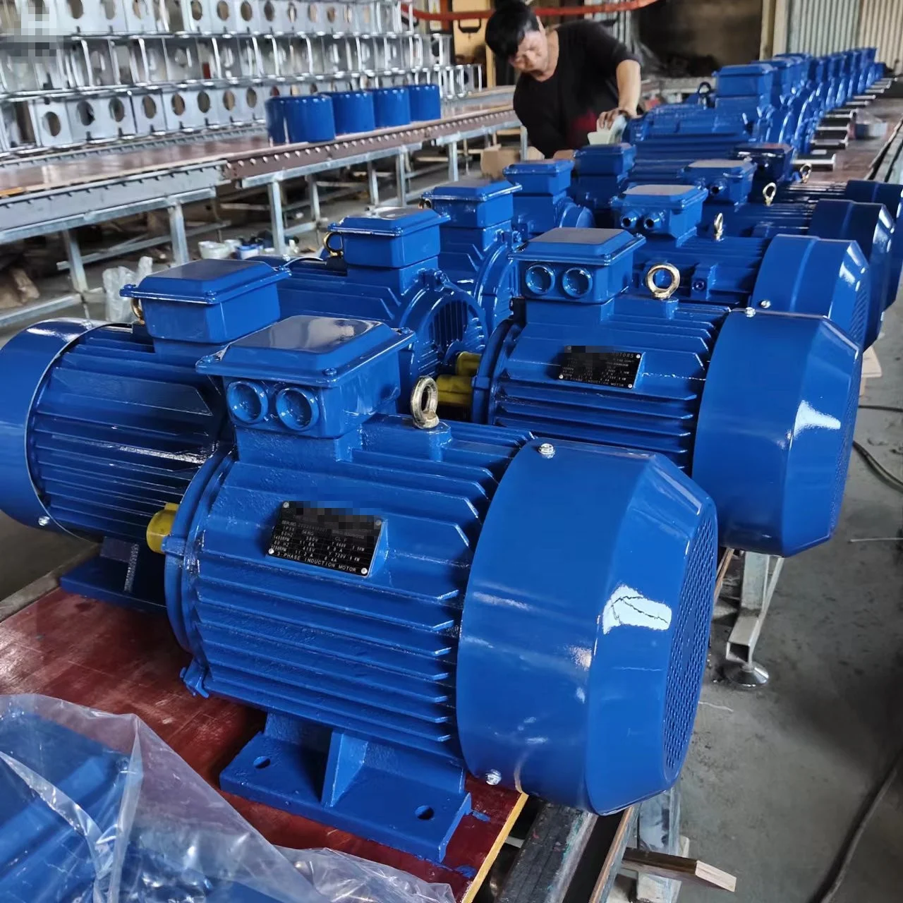 0.75kw 1.1kw 1.5kw 2.2kw 3kw 4kw 5.5kw 7.5 kw 11kw 15kw 22kw 30kw 37kw 45kw 55kw 75k AC induction electric motor
