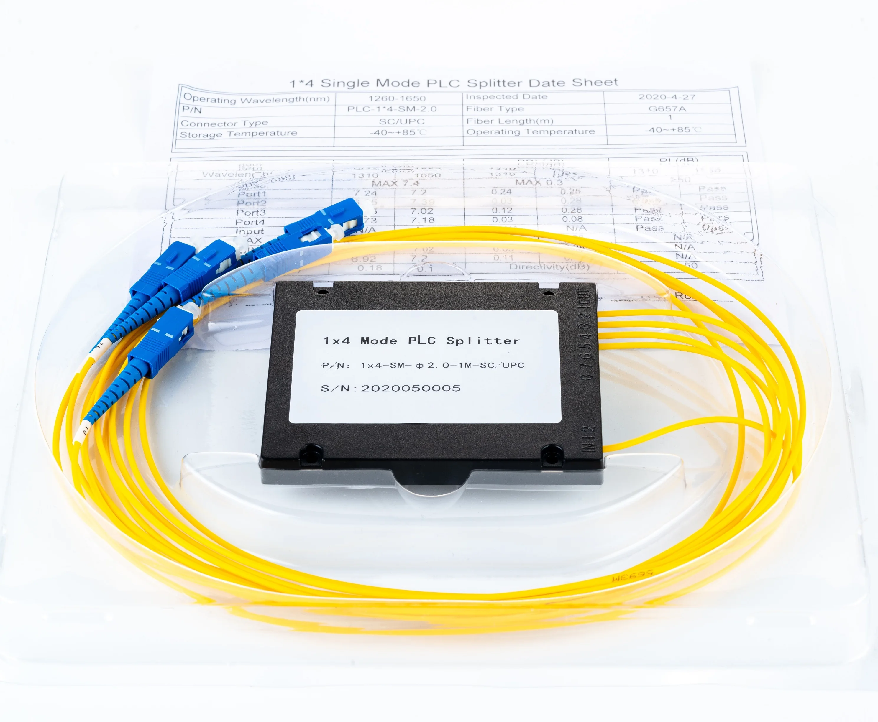 FTTH 1x2 1x4 1x6 1x8 1x16 1x32 1x64 ABS Box PLC  Splitter