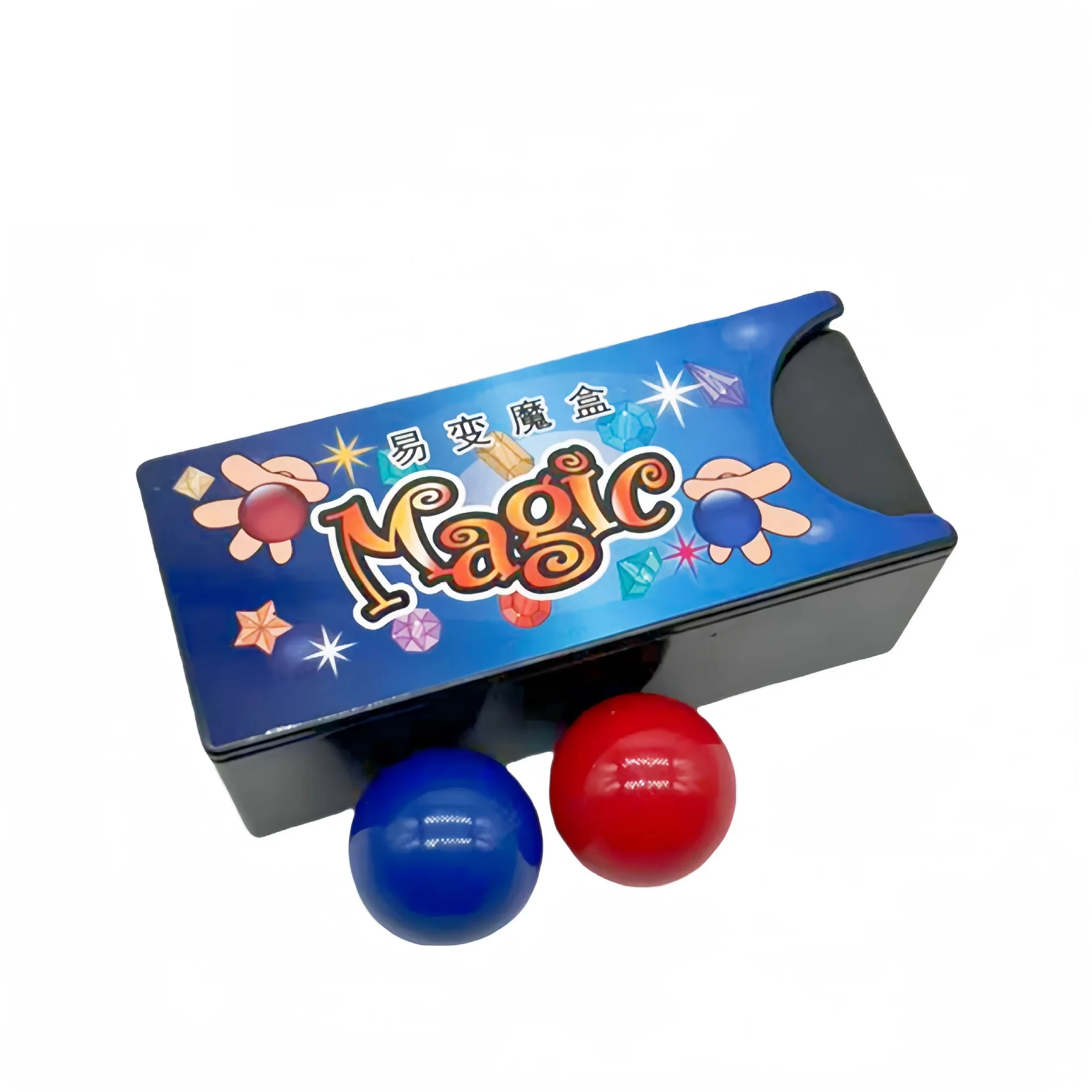 BrilliantMagic Balls Magic Case Set Change Colors Ball Trick Prop - 12.5 X 5.5 4.2 cm