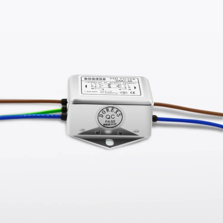 Dorexs IEC single-phase 220V power supply choke coil single phase emi filter DAA1-1A\/3A\/6A\/10A