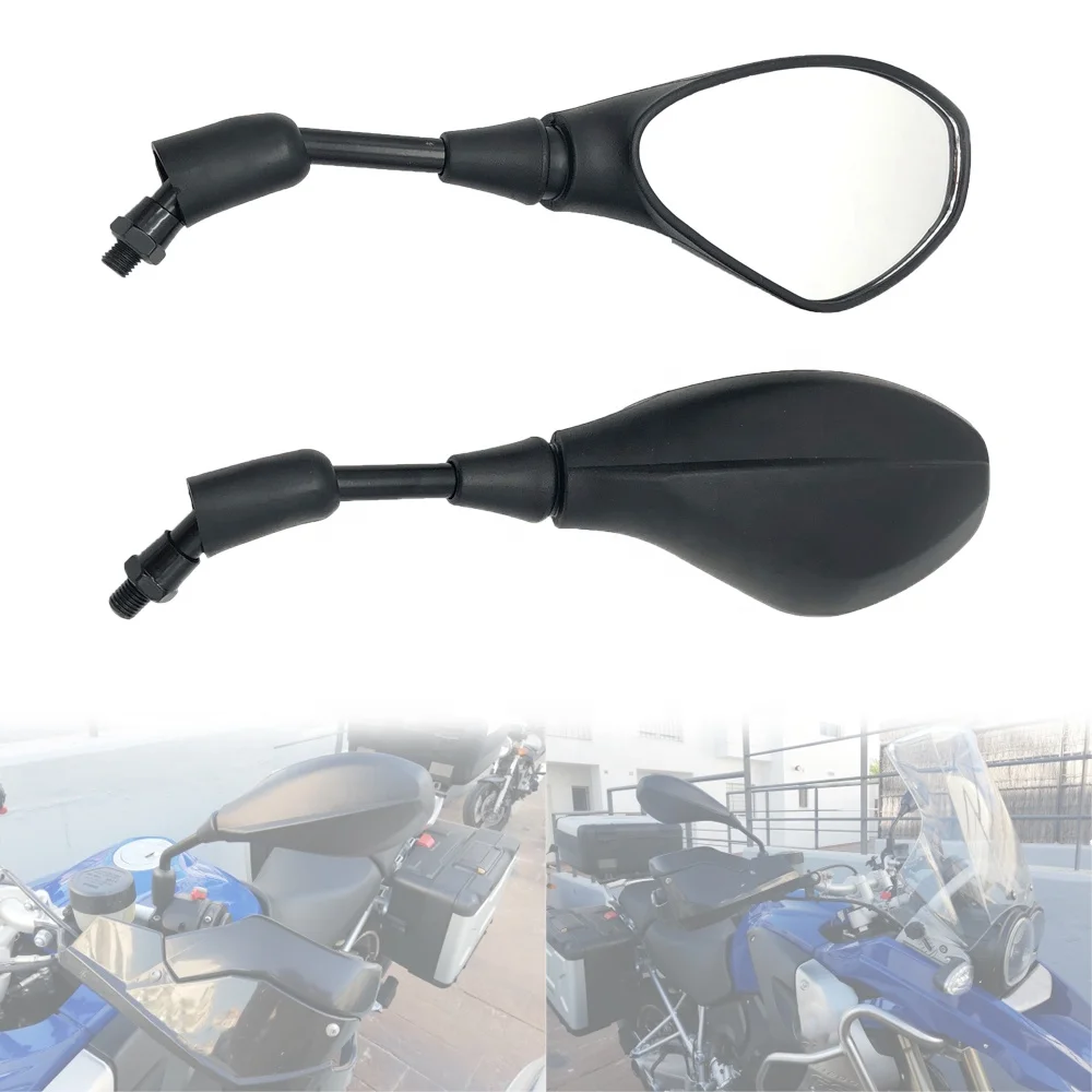 REALZION Motorcycle Parts Rearview Mirrors Side Mirror Clamp 10MM For BMW R1200GS R1250GS R NINE T S1000R S1000 RR G310R
