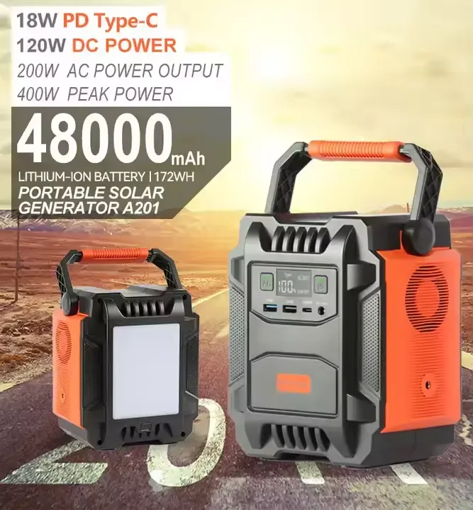 Outdoor Power Led Light Camping RV Truck Power Bank Bettery Bank Rechargeable Portable Power Station