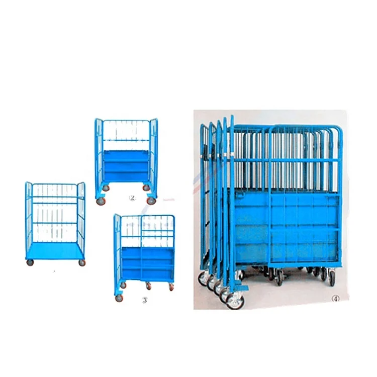 used steel folding roll container for sale