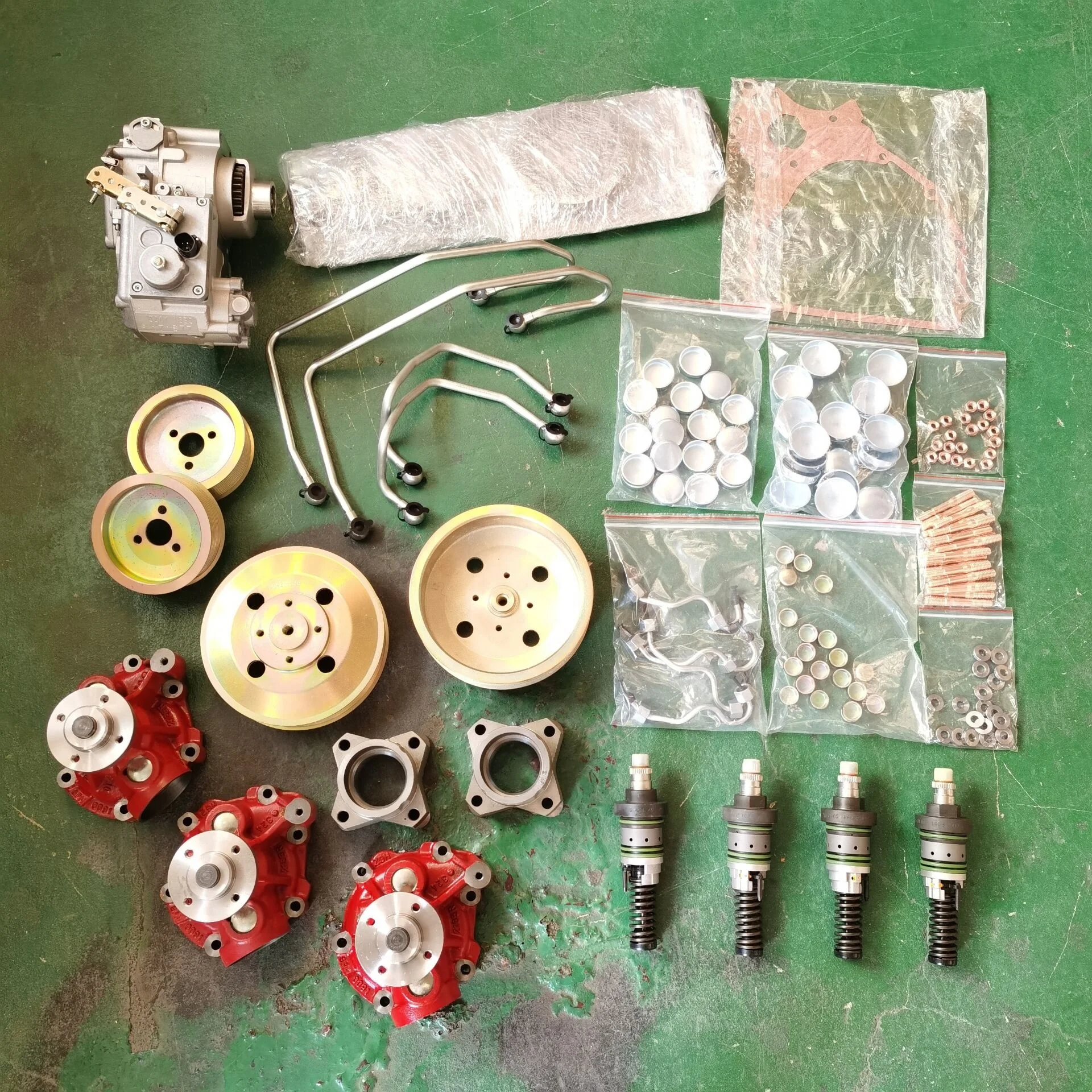 Dalian deutz parts BF4M2012C engine water pump pulley unit pump