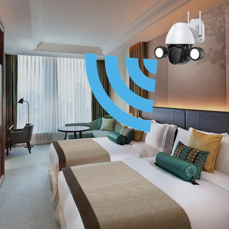 Wireless 3MP Tuya WIFI Floodlight POE PIR Tracking PTZ CCTV Security 360 On vif Waterproof Camera Home Security System