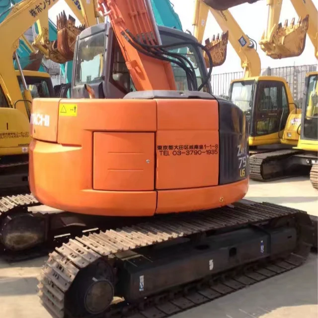 Бывший в употреблении японский экскаватор Hitachi ZX75US/Высококачественный Экскаватор