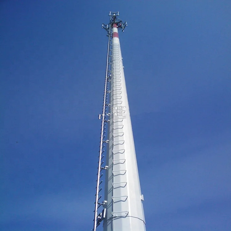 30 40 м 5 г Wi-Fi сигнал свободно стоящая круглая оцинкованная телекоммуникационная антенна одиночная трубчатая