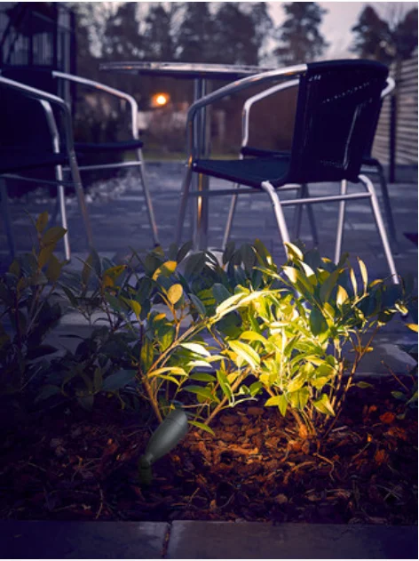 G-1033 Energy saving adjustable outdoor grounding plug lawn spotlight IP54 waterproof aluminum glass LED spotlight