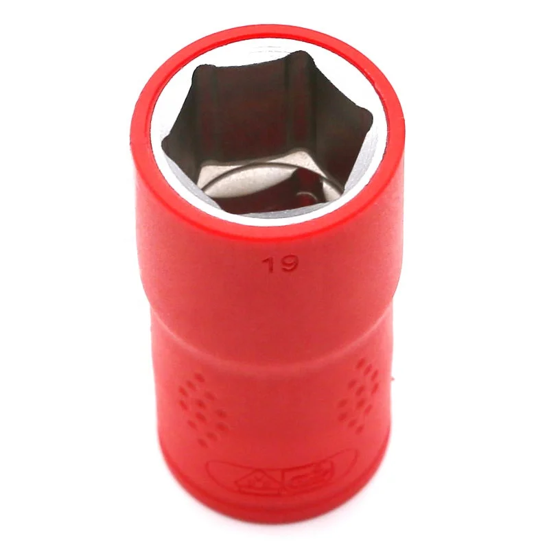 VDE 1000V  Insulated tools electrical injection socket insulator 1/2' 8-32mm