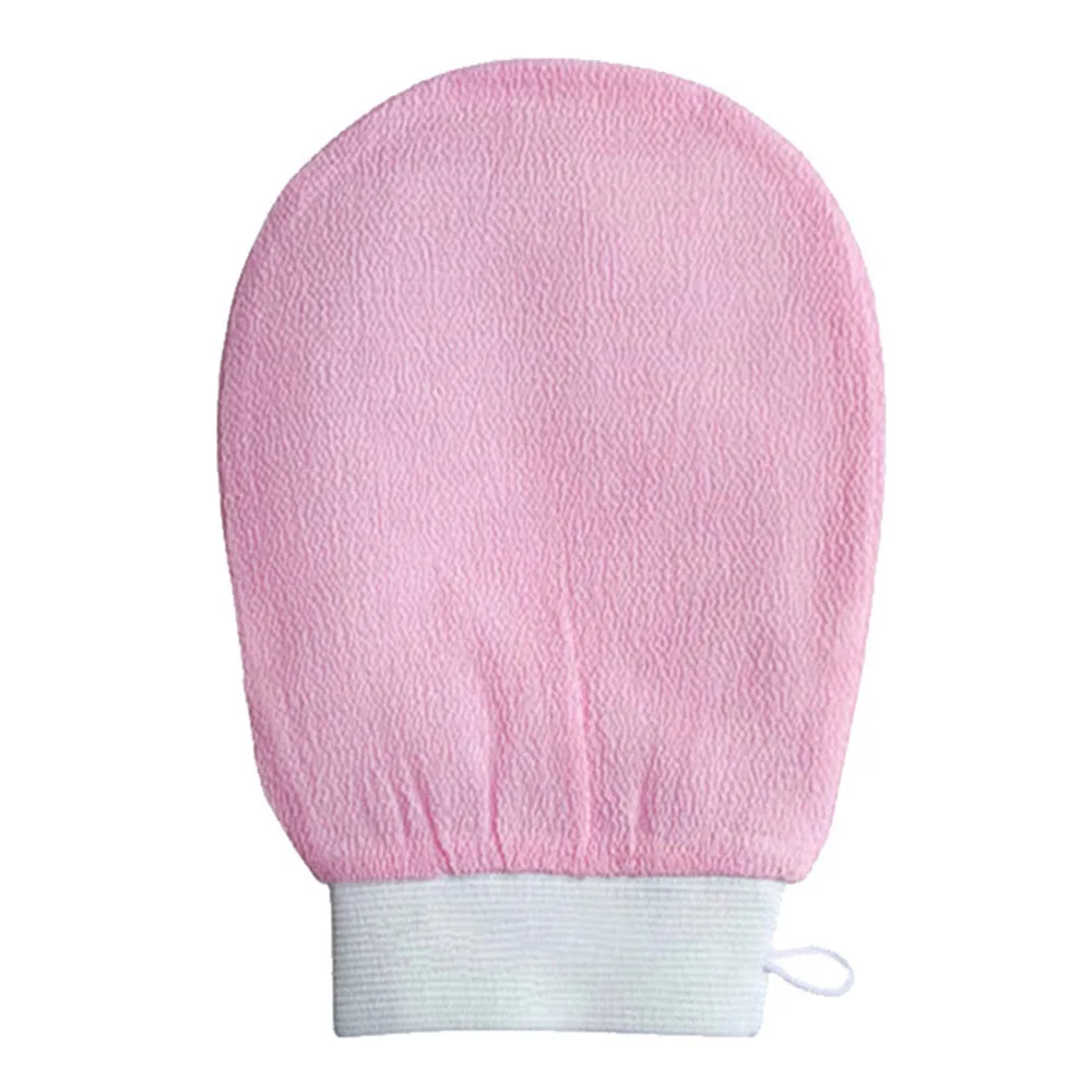 Silk Exfoliating Mitt Hot Selling Turkish Pink Silk Mitt Open For Private Labeling And Customization