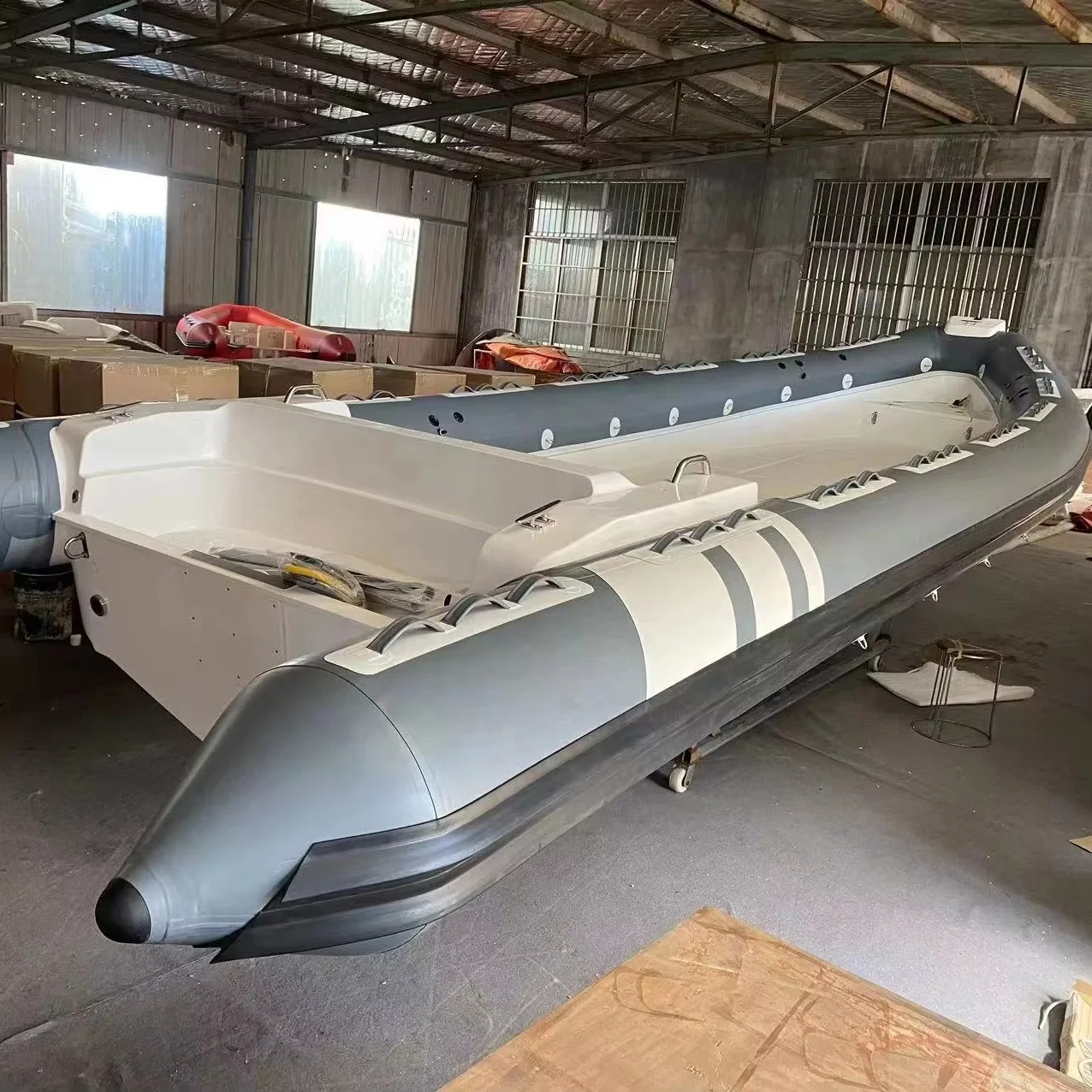 Albania 9m6 cruising Aluminum RIB fishing boat with double motors