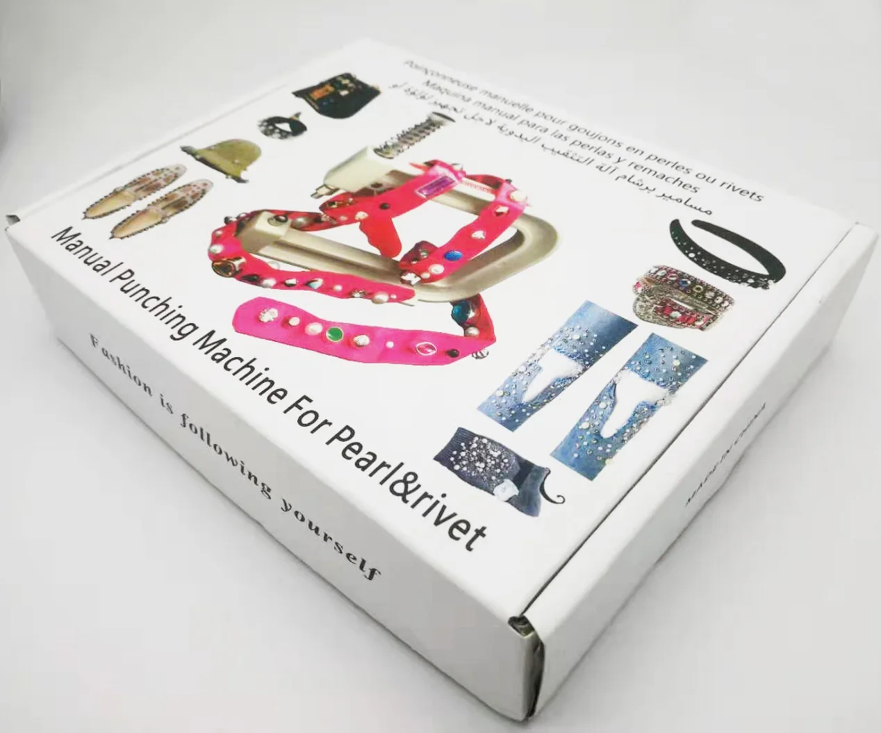 BWEAR Factory Wholesale Manual Pin Rivets Pearls Beads Hand Press Punching Fastener tool Machine For DIY Garment Wedding Dress