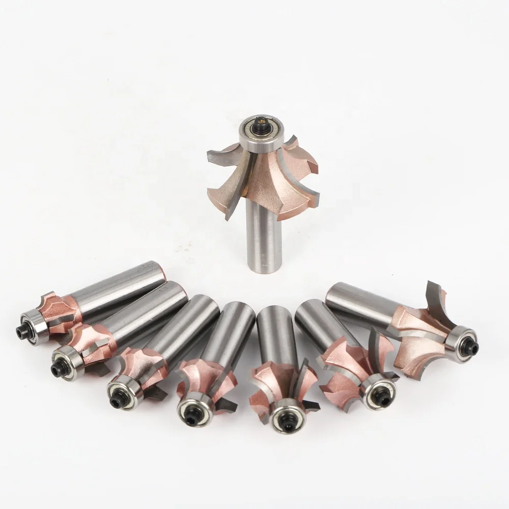 Four Blades Professional Table Top Edge Roundover Beading tungsten steel router bits for wood woodworking
