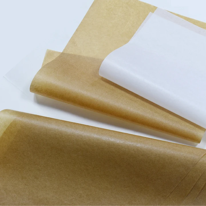 Custom Printing Silicone Paper wrap packaging sheets Greaseproof food wrapping Baking Paper Parchment Paper