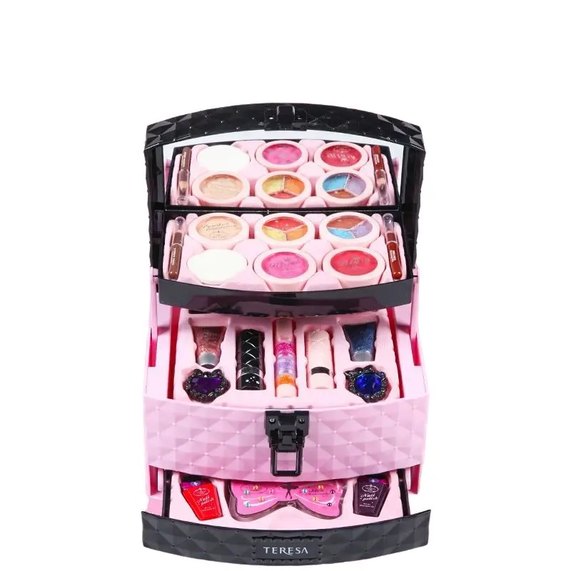 Водорастворимая косметическая игрушка для девочек, набор для макияжа, косметика для детей