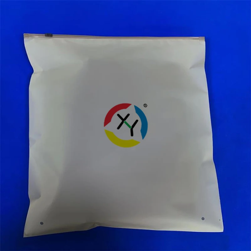 Custom Printed Brand Logo Frosted Clear Grey Zipper Plastic Bag Shipping Inner Packages Clothing Bags For Brand Zip Lock Bags
