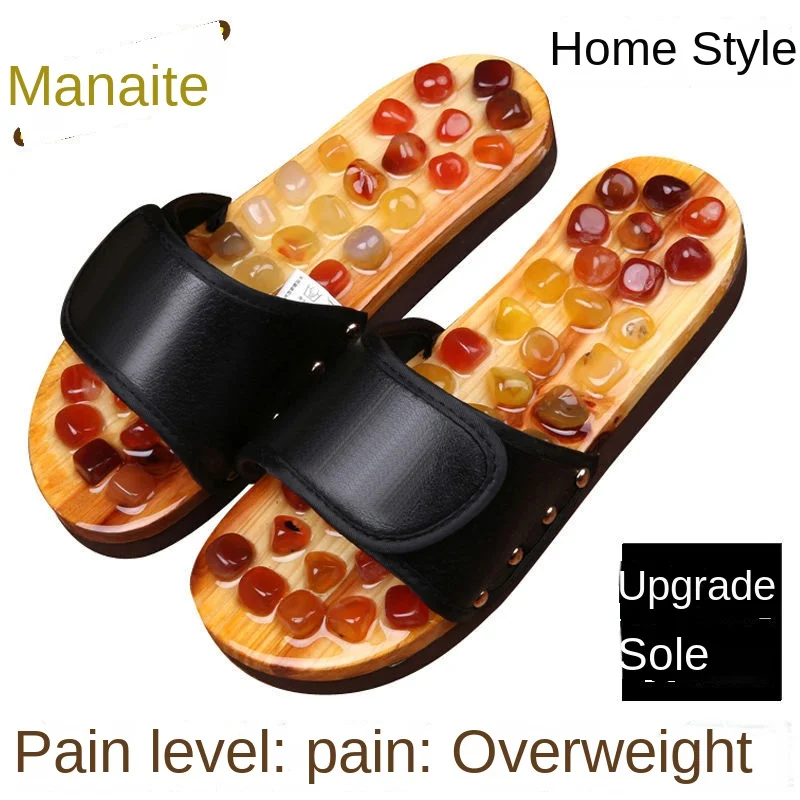 Home cobblestone foot massage slippers Acupoint foot massage shoes couples bathroom non-slip indoor slippers men and women