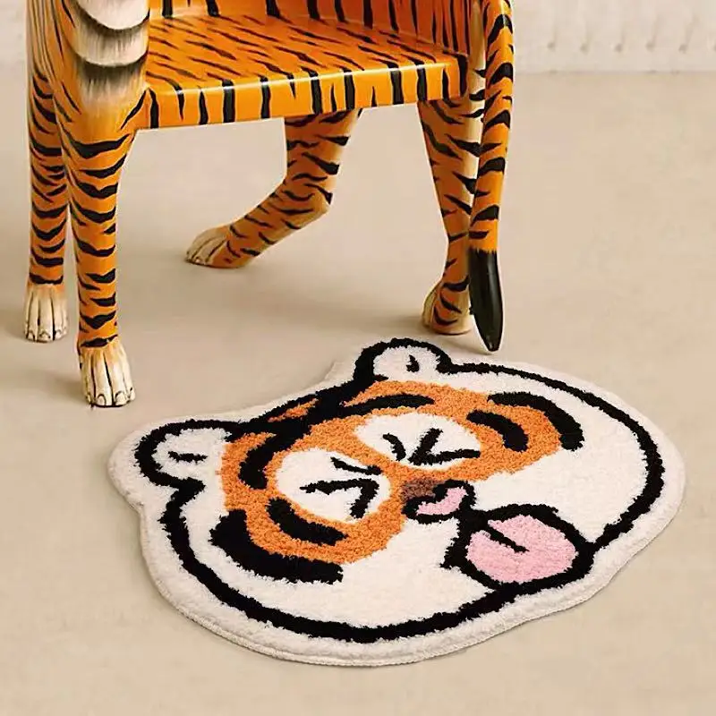 doormat rug circle kids shaggy carpet tiger and anime area rugs living room rugs large anime products