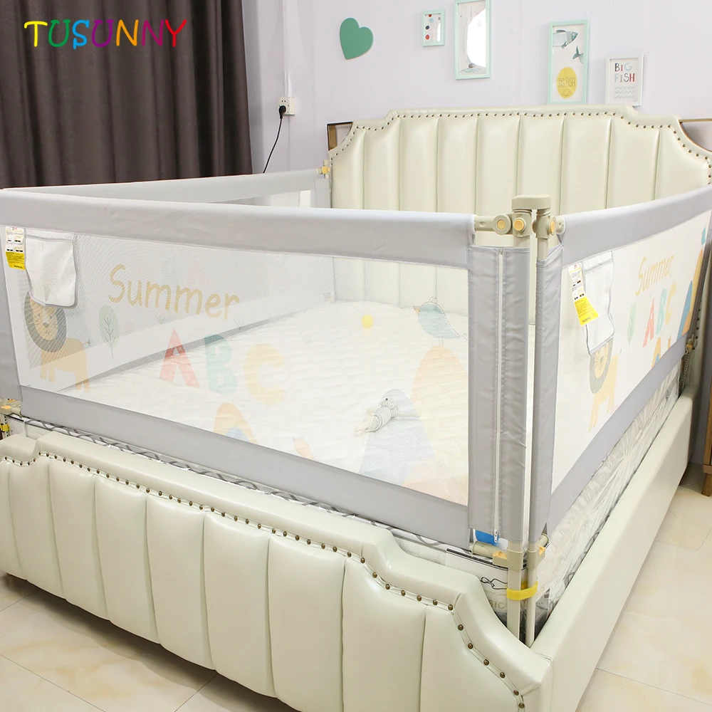 Направляющие для кровати с регулируемой высотой, забор для безопасности детей, направляющие для малышей, ограждение для кровати большого размера
