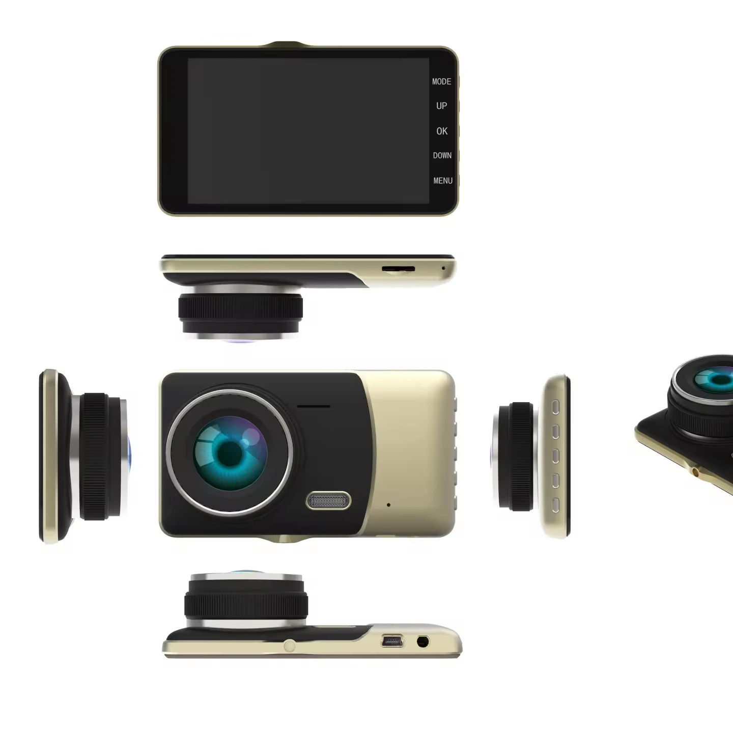 Screen Hidden WIFI HD Vision 3 4G 1080P Dual Lens GPS Car DVR