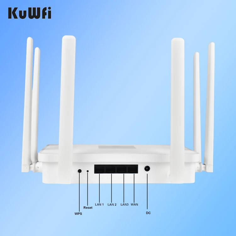 High speed KuWFi wireless 4g router dual band 3000mbps 4g lte wireless router wifi 6 unlocked 4g modem router
