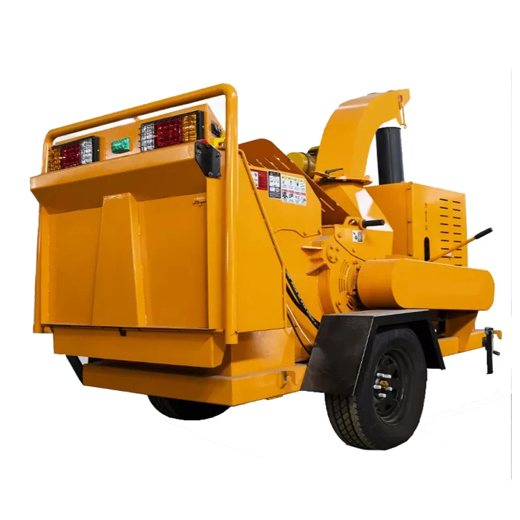 Farm Forest Machinery Wood Processor Log  Shredder Chipping Machine Diesel Wood Chopper hydraulic Shredder Tree Branch Chipper