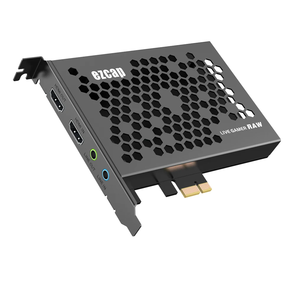 Ezcap324 Live Gamer RAW 4K HDMI HDR PCI-E HD коробка для захвата видео в реальном времени HDMI переключатель потокового видео