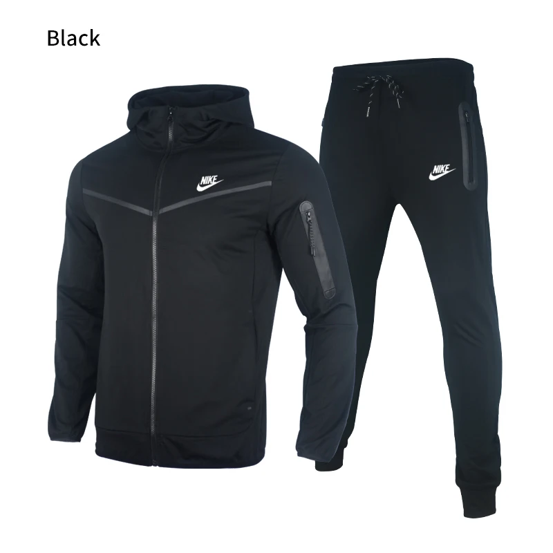 High Quality 2 pcs winter fleece outfits Tracksuits sports athletic Jogging long sleeve casual fashion hoodie Sweatsuit for men