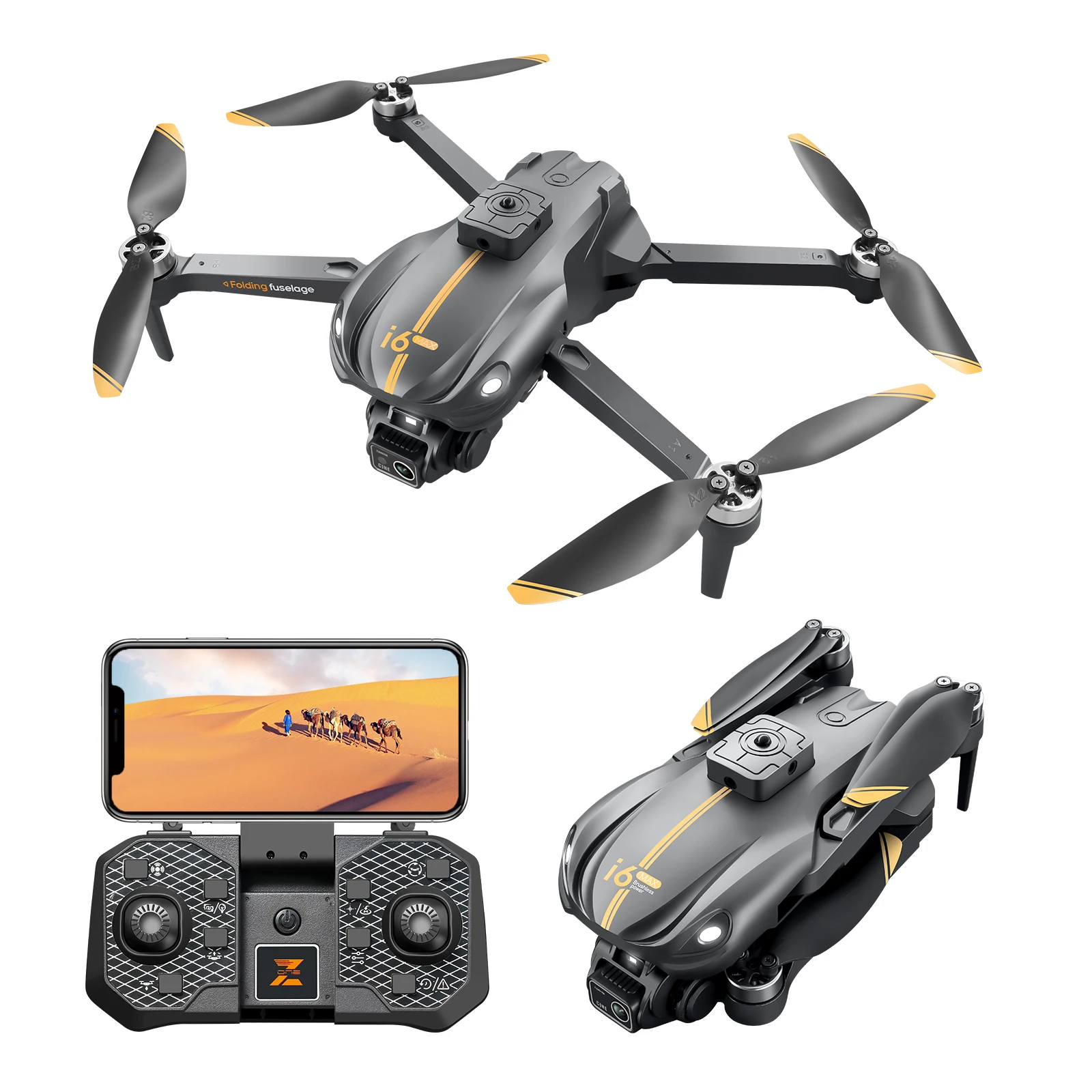Foldable drone with 4K camera brushless motor remote control aerial photo automatic stable hover
