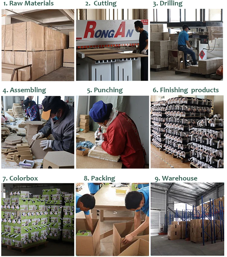 Direct Manufacturer MDF Cat Tree Scratching Furniture Cat Climbing Playing House