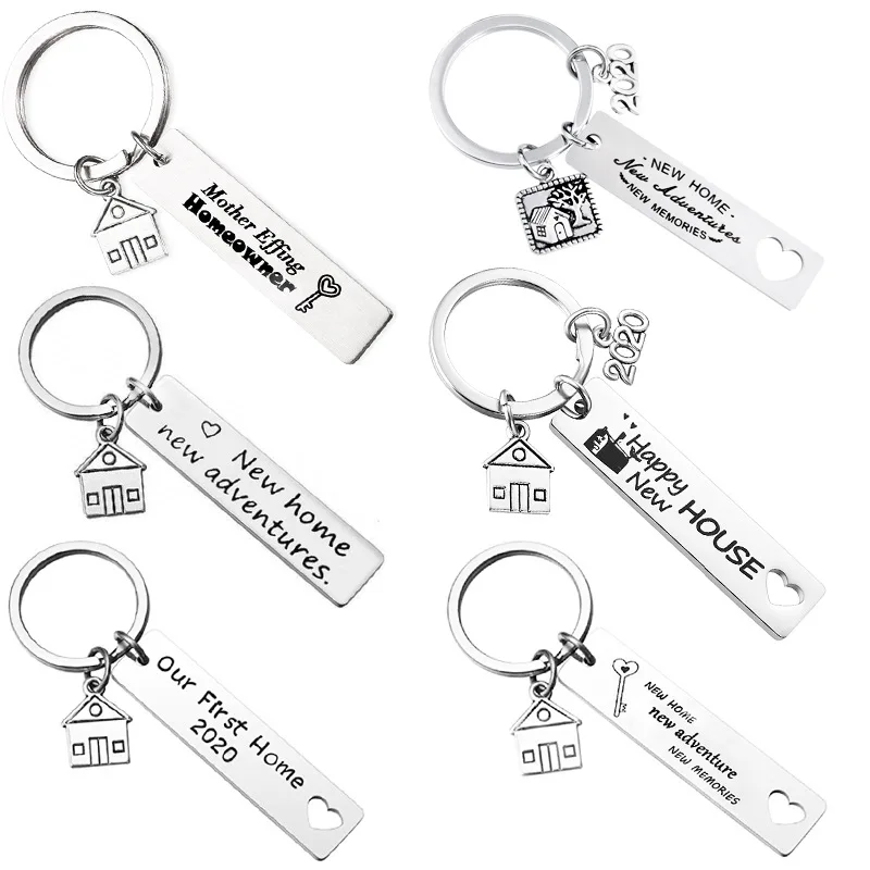 Wholesale Keyring Custom Logo Black Gold Silver Metal Gift Drive Safe I Need You Here With Me Keychains Stainless Steel Keychain